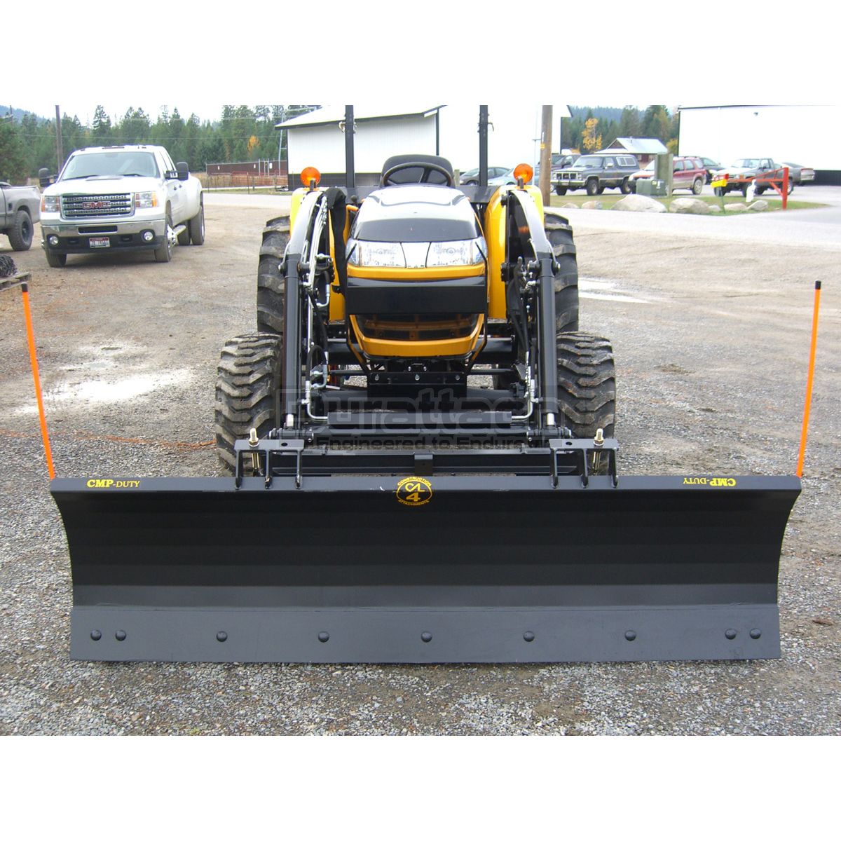 Extendable Snow Plow for Skid Steers and Mid Sized Tractors